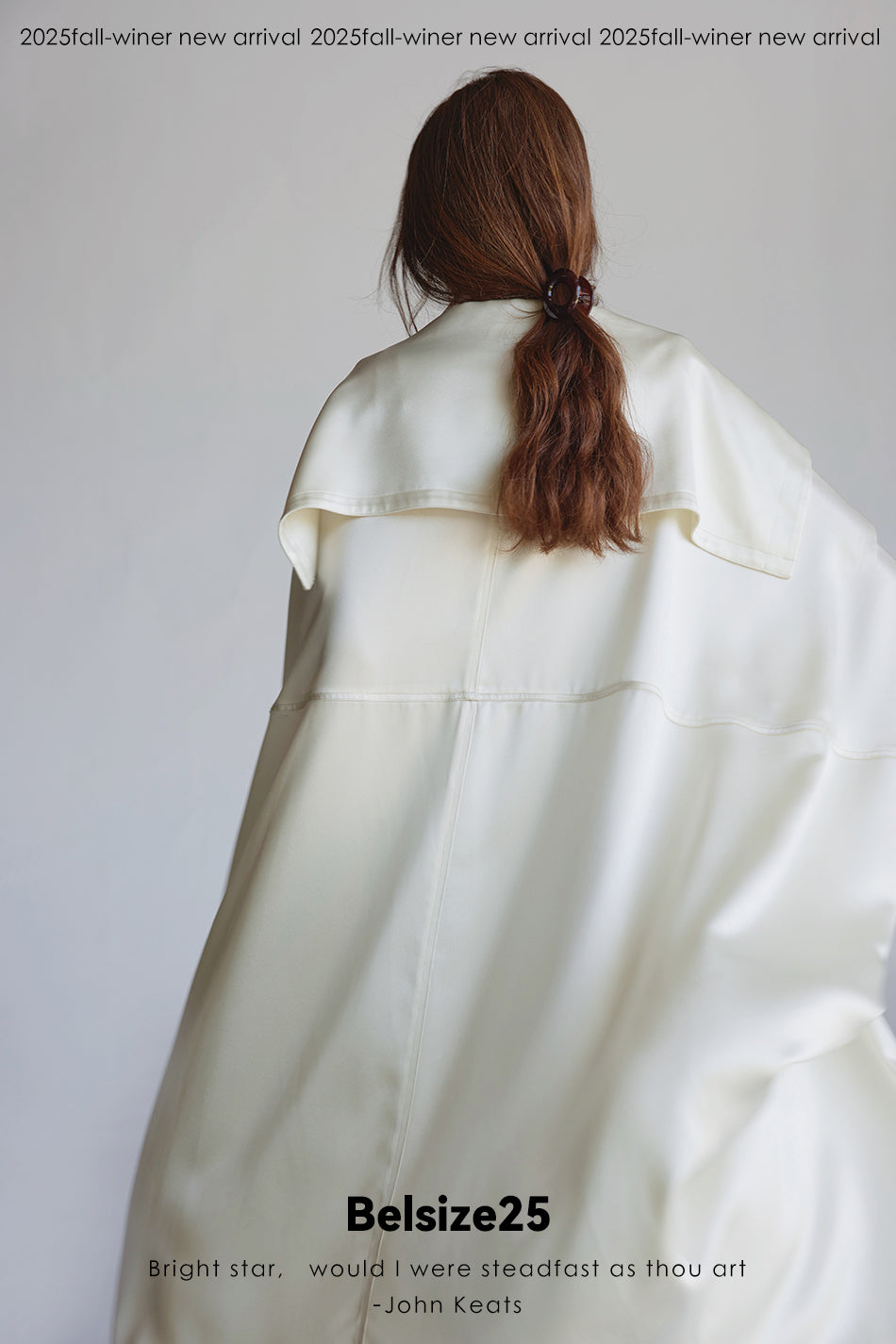 Silent Mode Series Acetic acid oversized liquid trench coat