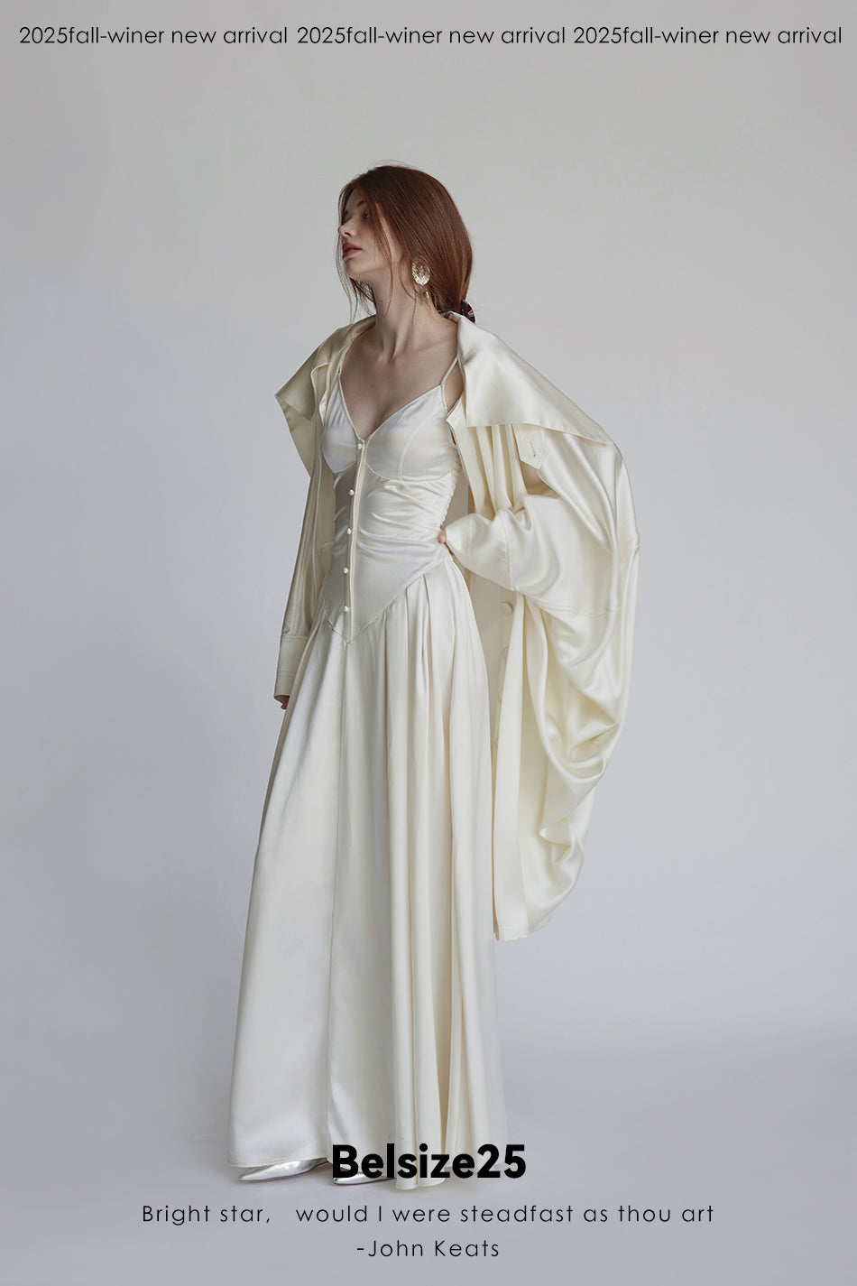 Silent Mode Series Acetic acid oversized liquid trench coat