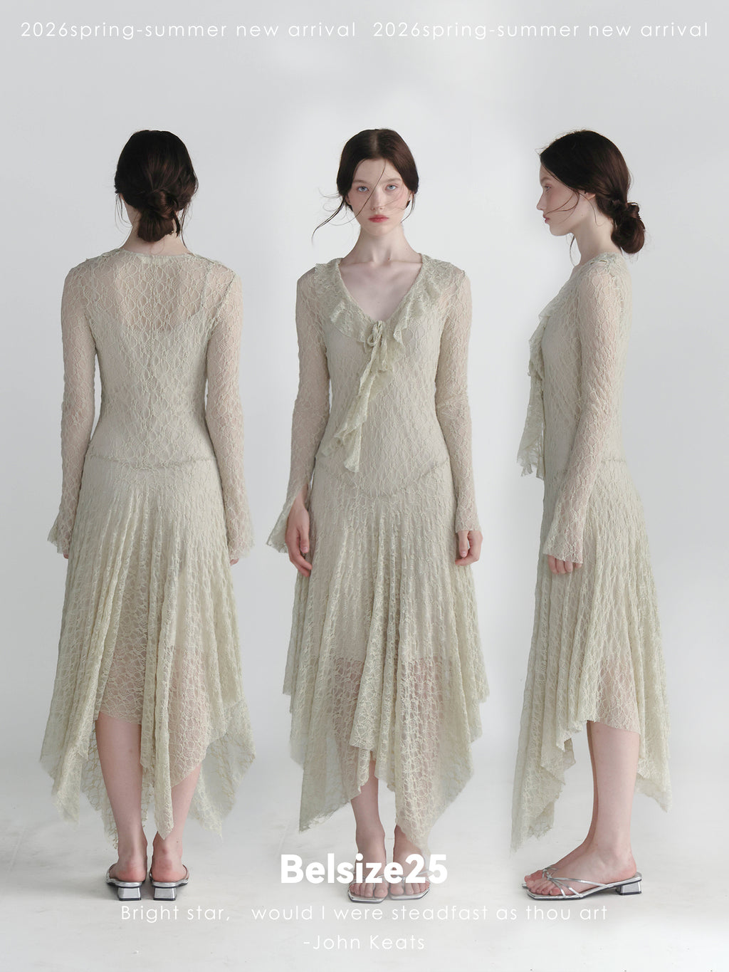 French-Inspired Stretch Lace Low Waist Slip Dress