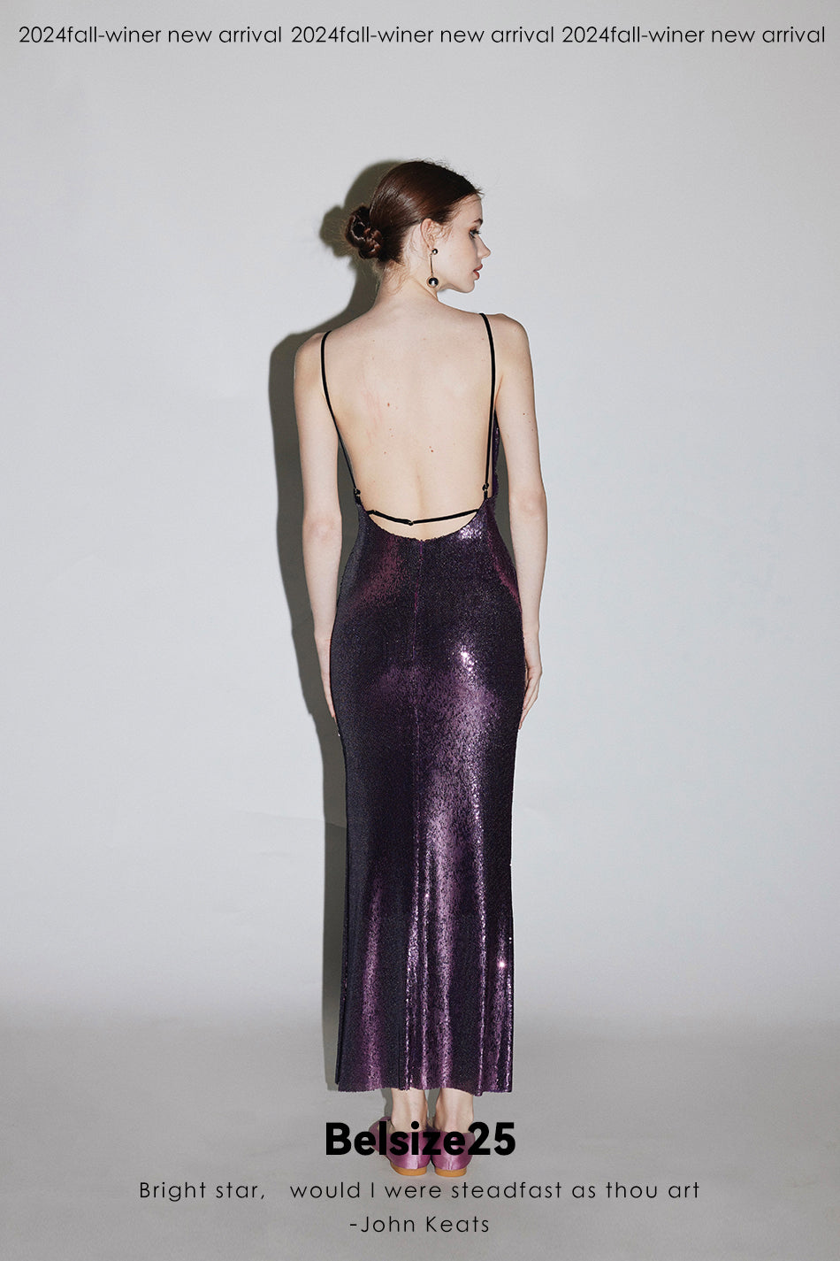 Mayfair series—Purple dress Heavy sequined purple dress