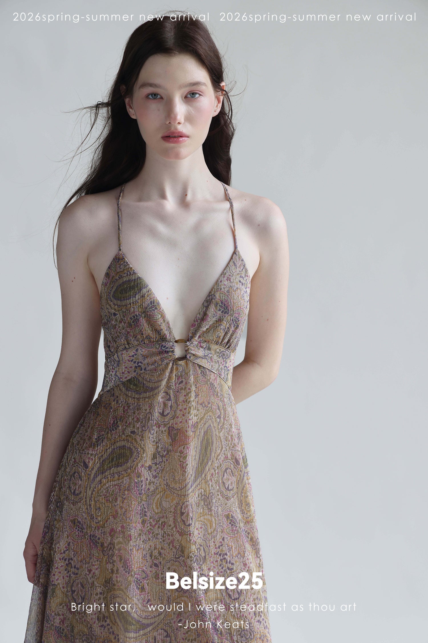 Print Adjustable-Strap Backless Maxi Holiday Dress in Viscose