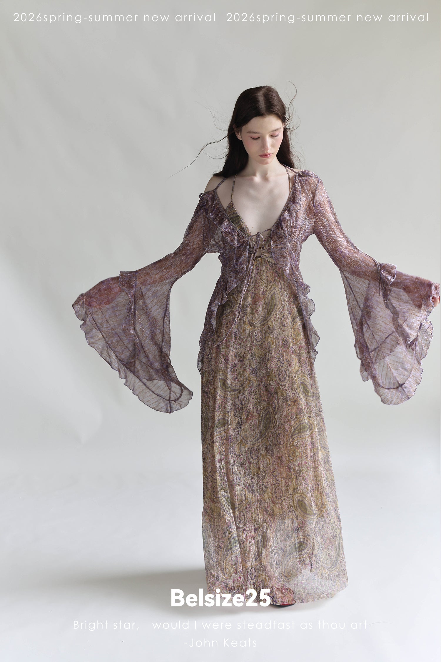 Golden Paisley Puff Sleeve Exclusive Cardigan