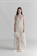 Sakara 3D Floral Beaded Strap Dress – Statement Resort Wear