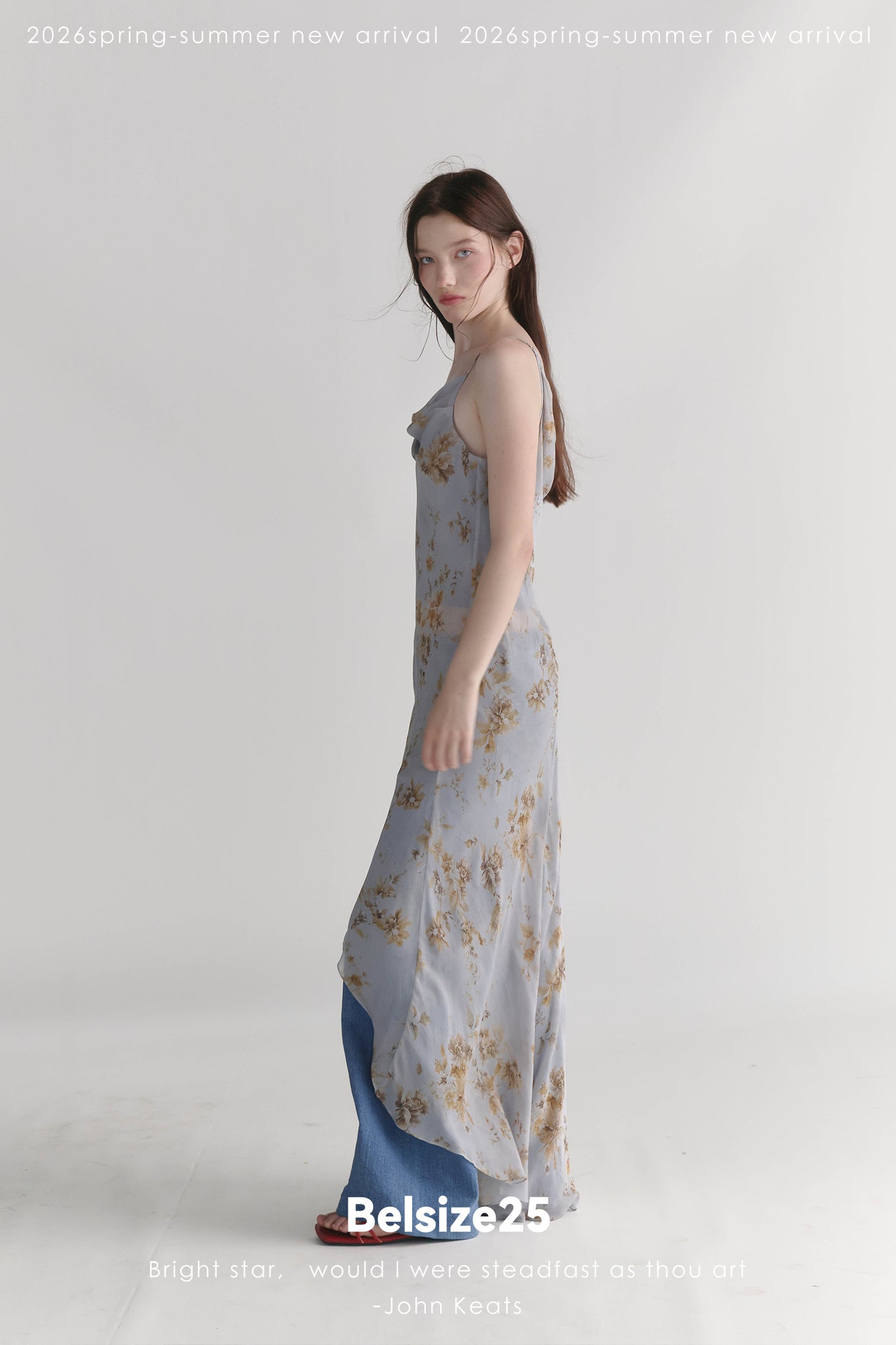 Celeste Floral Cowl Neck Draped Camisole Top