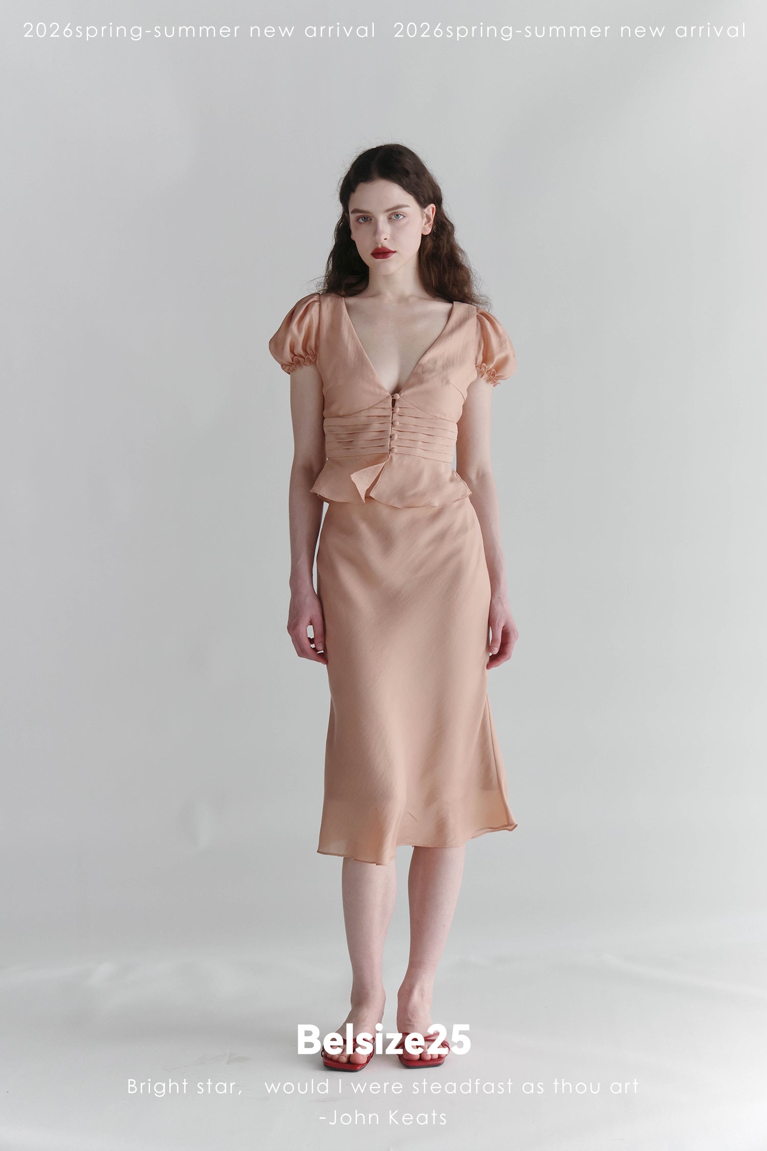 Pink Belair French Jacquard Blush Two-Piece Set