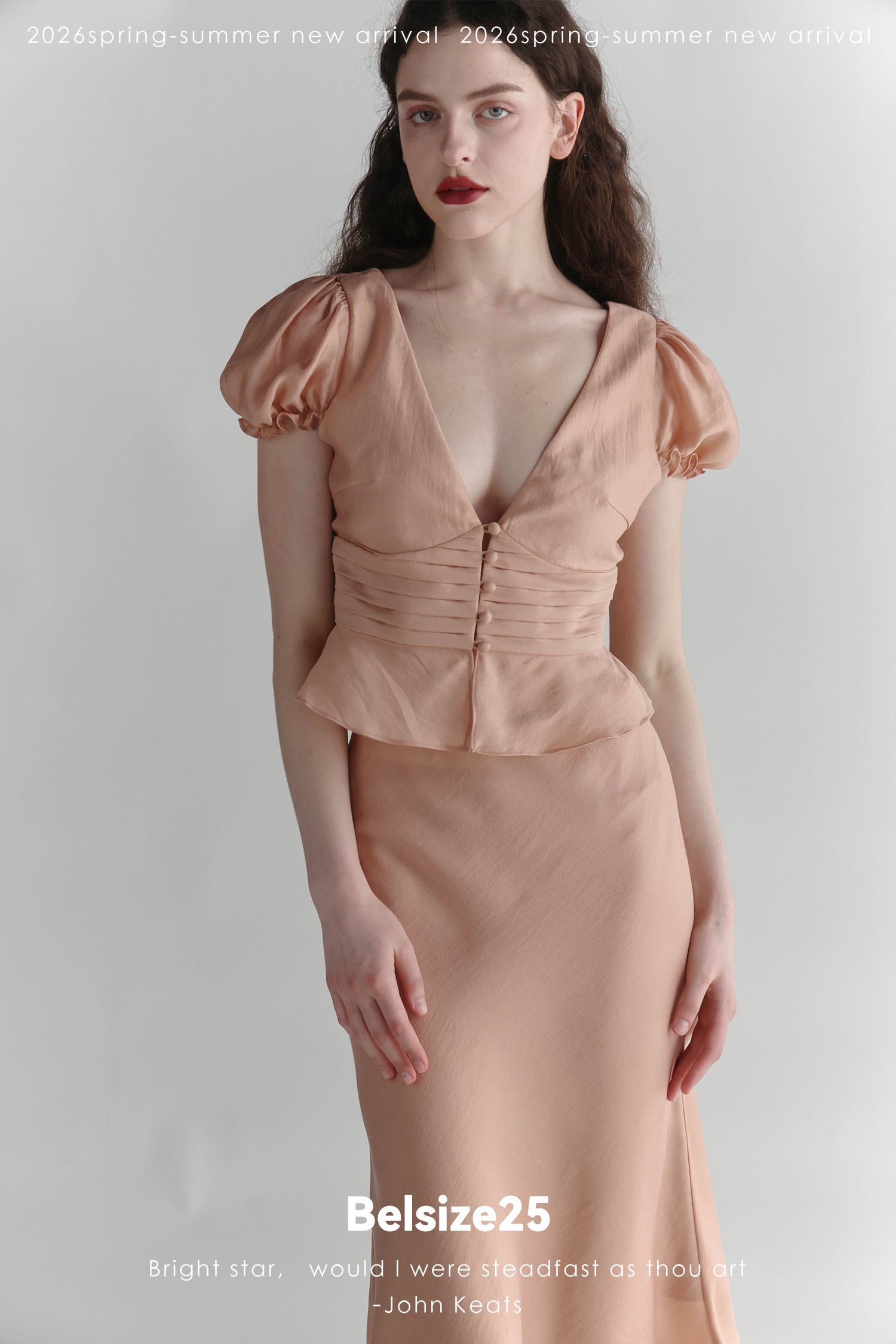 Pink Belair French Jacquard Blush Two-Piece Set