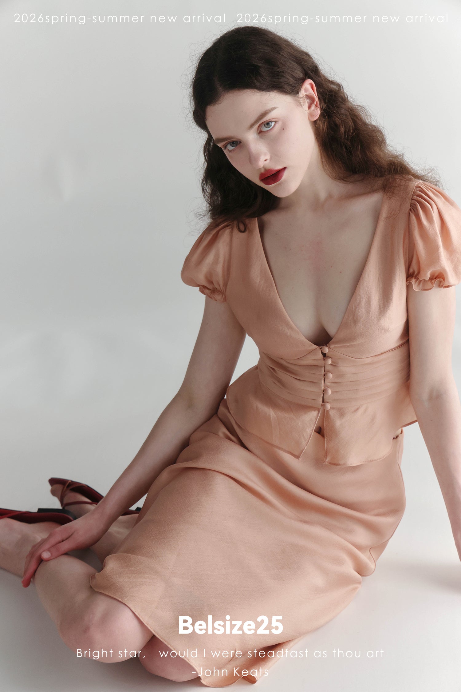Pink Belair French Jacquard Blush Two-Piece Set