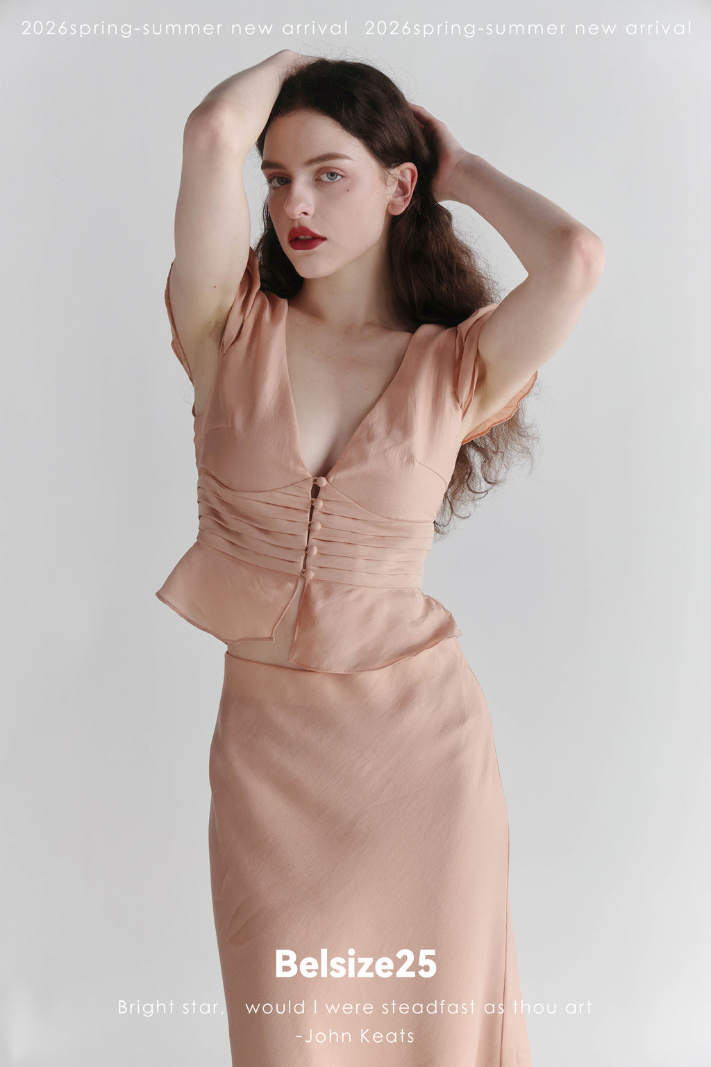 Pink Belair French Jacquard Blush Two-Piece Set