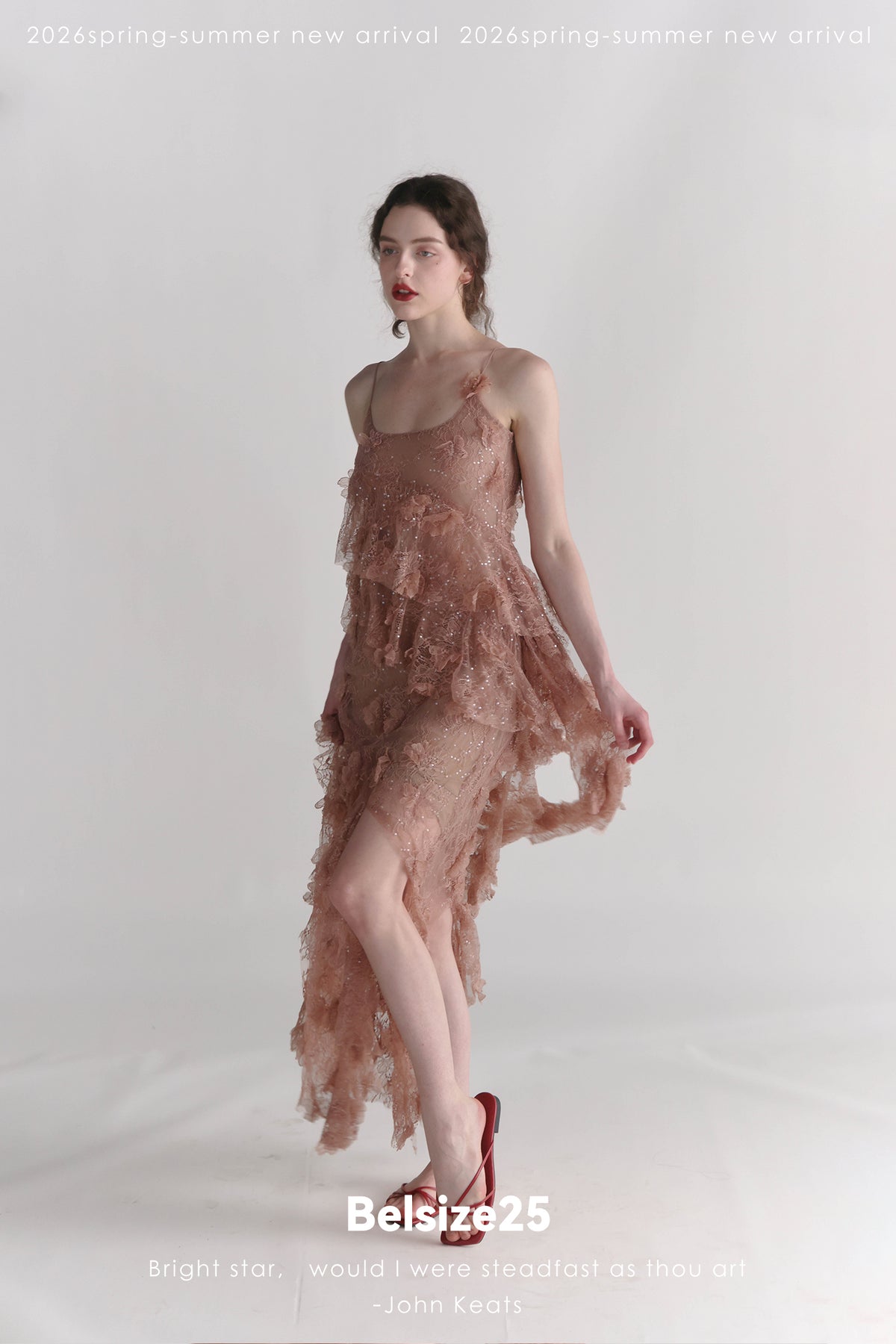 Sakara 3D Floral Beaded Strap Dress – Statement Resort Wear