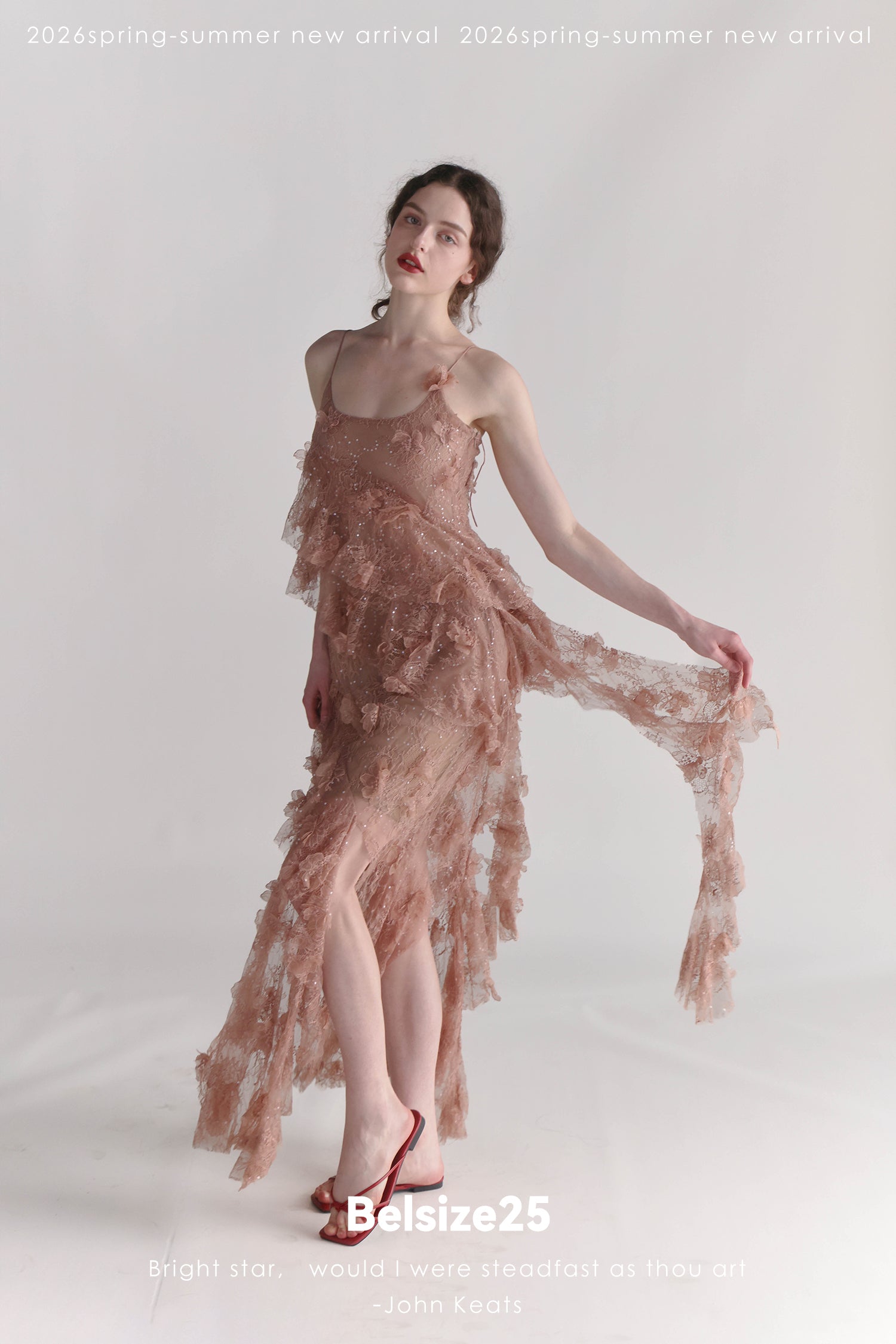 Sakara 3D Floral Beaded Strap Dress – Statement Resort Wear