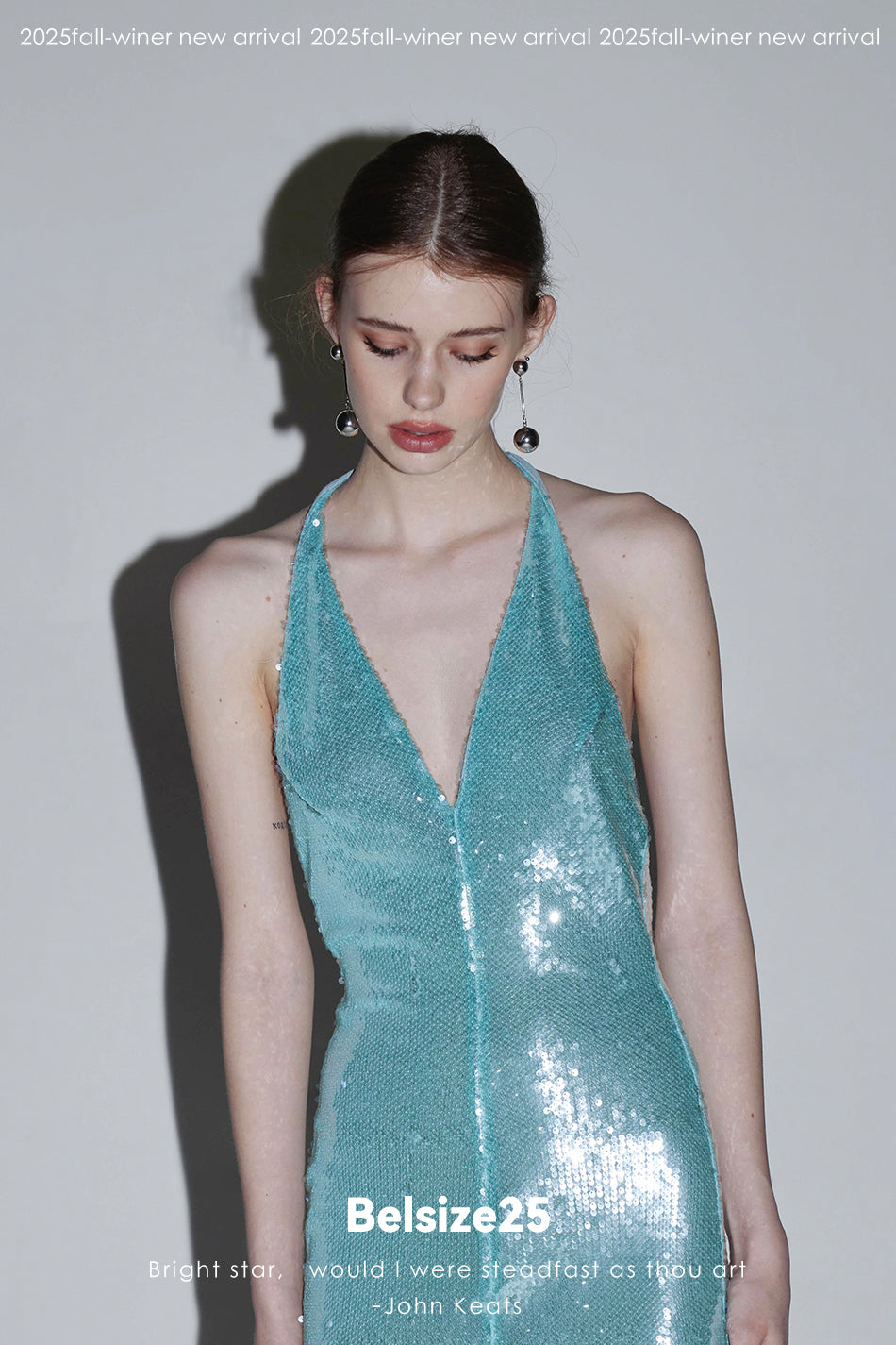 Mayfair Series 2 Sequin halter neck backless dress