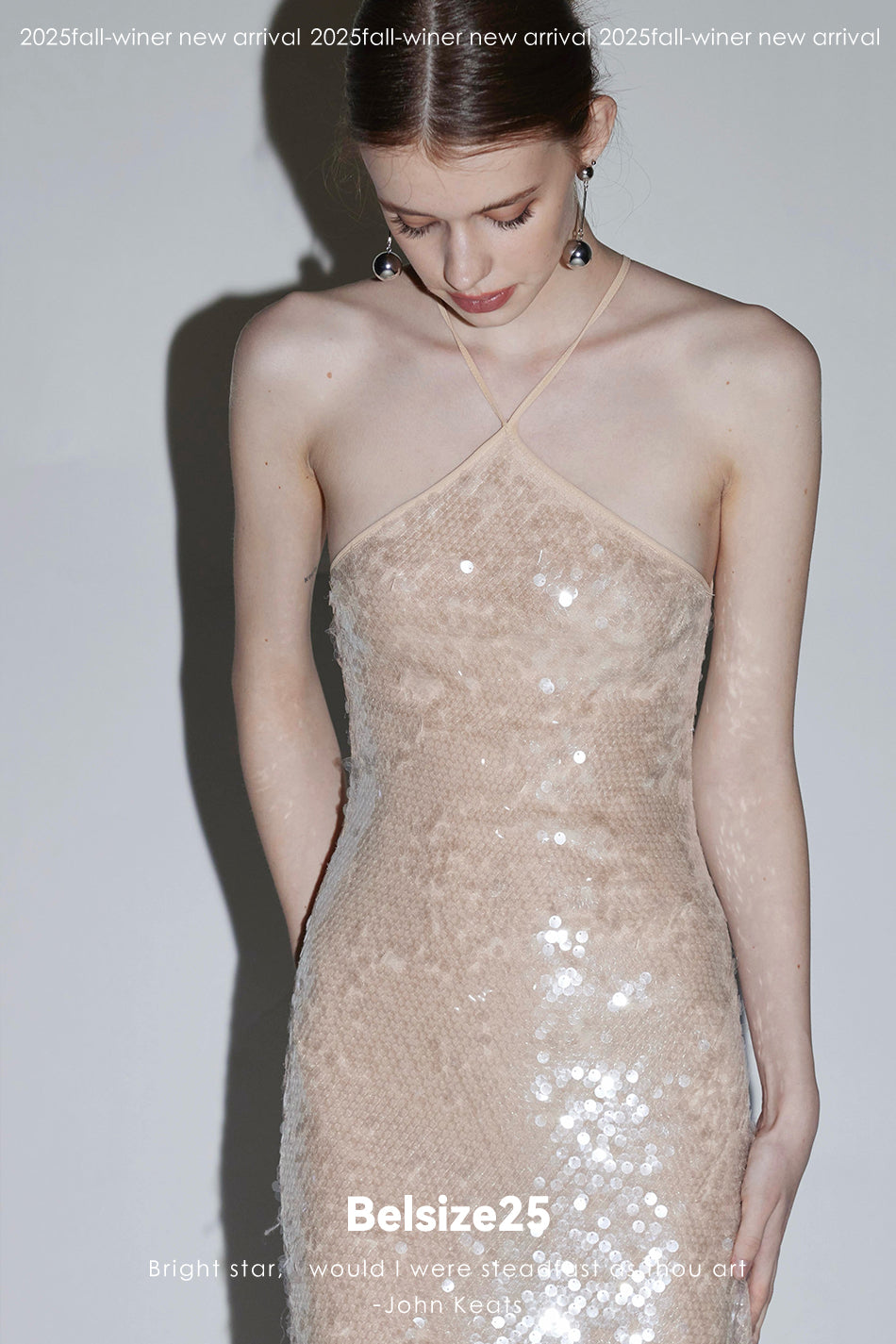 Mayfair Series 2 Sequined halter neck elegant gown
