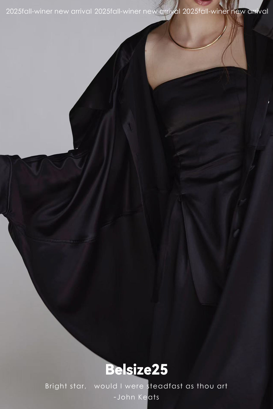 Silent Mode Series Acetic acid oversized liquid trench coat