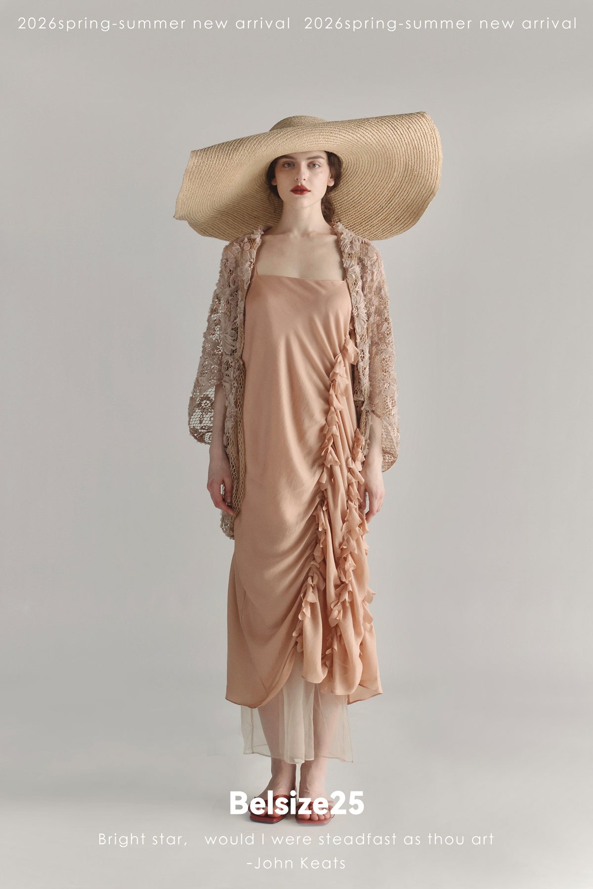 Blush 3D Floral Lace Open-Front Cardigan