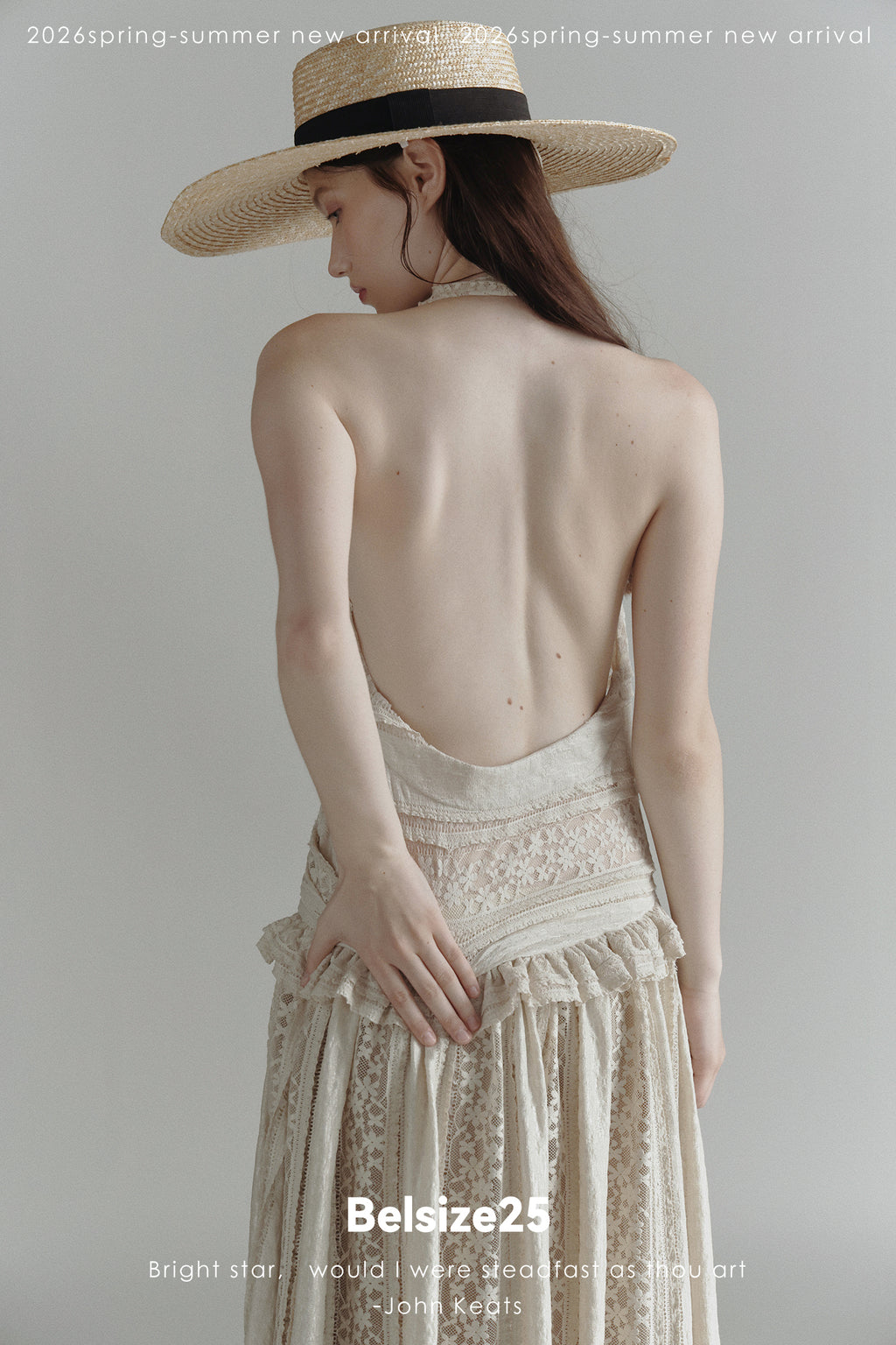 White Sails Lace Halter Maxi Dress