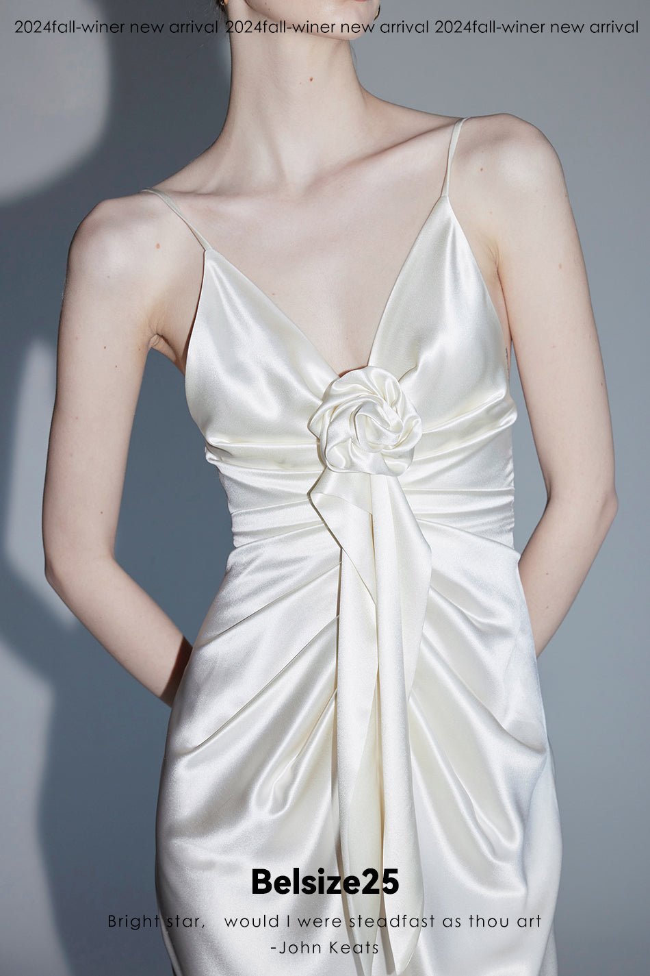 Rosa series—Base dress Acetate draped handmade rose dress