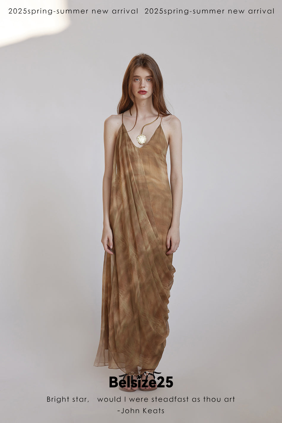 Lumen Printing Smoky Oud draped draped silk exclusive printed resort dress