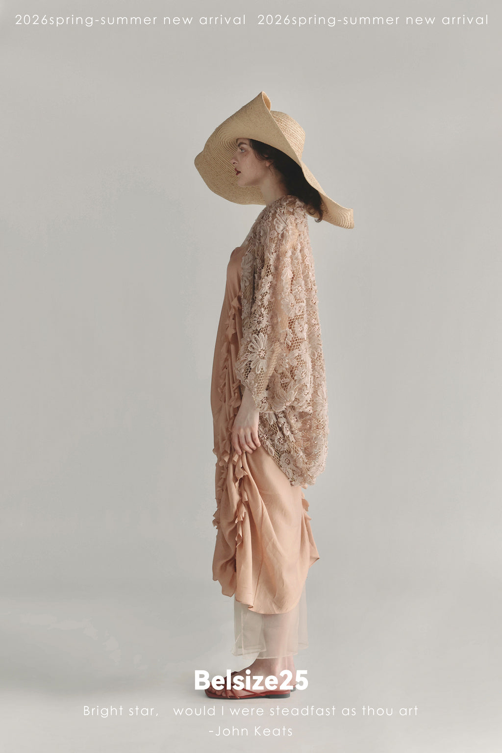 Blush 3D Floral Lace Open-Front Cardigan